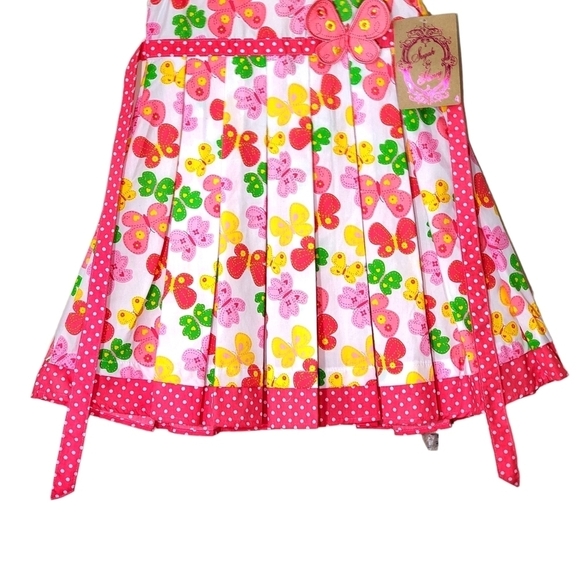 Sugah & Honey Butterfly Spot Sun Dress With Applique 4T - Picture 4 of 6